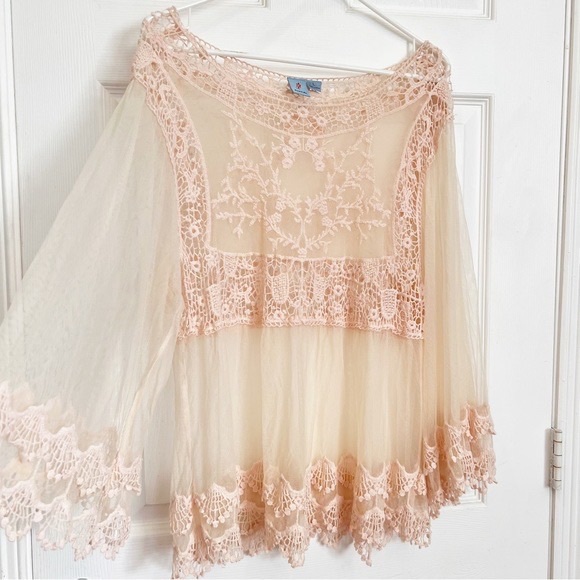 Boho style lace blouse - Picture 1 of 5